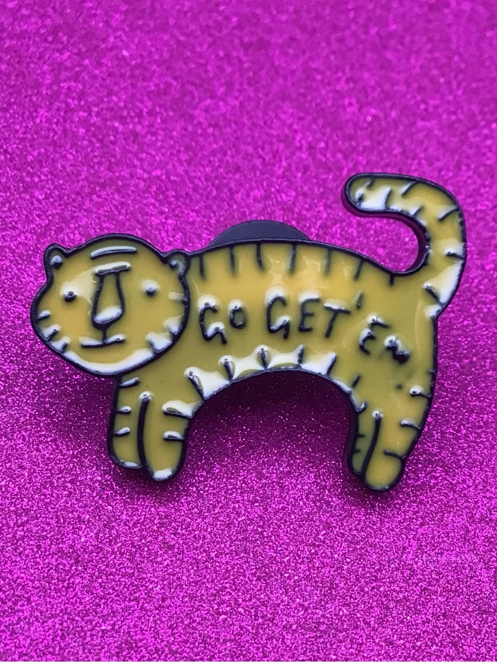 Get Em Tiger Enamel Pin